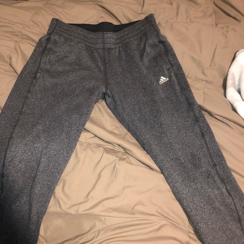 Gray adidas sweats